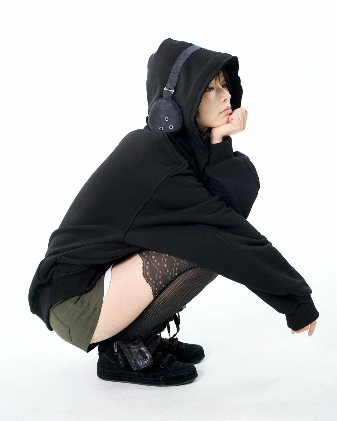 Headset Hoodie Black