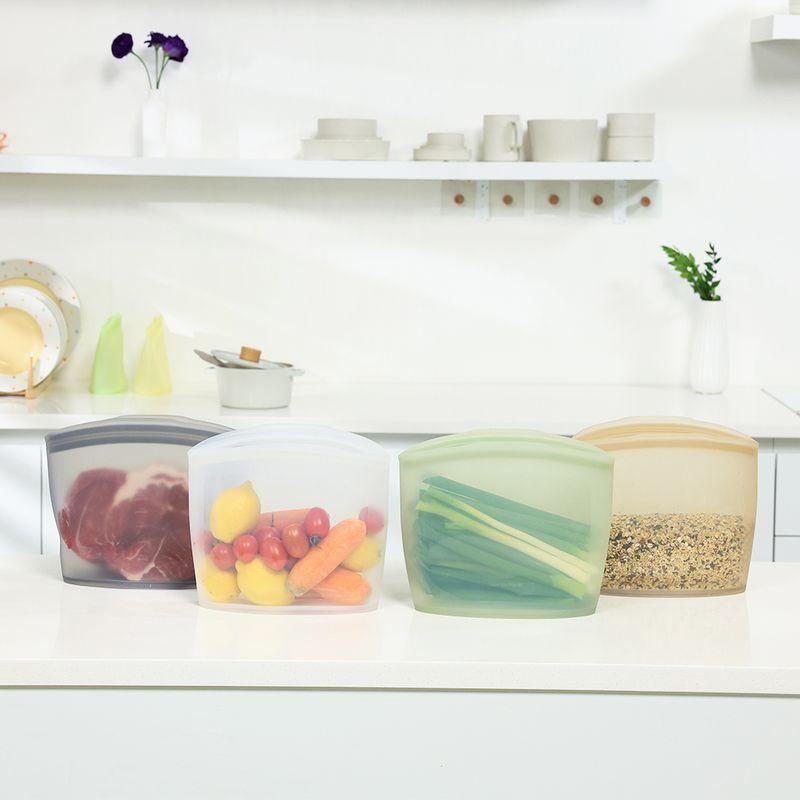 실리팟 프리미엄 실리콘 이유식 주방용품 조리도구 밀폐용기 위생 지퍼백 특대