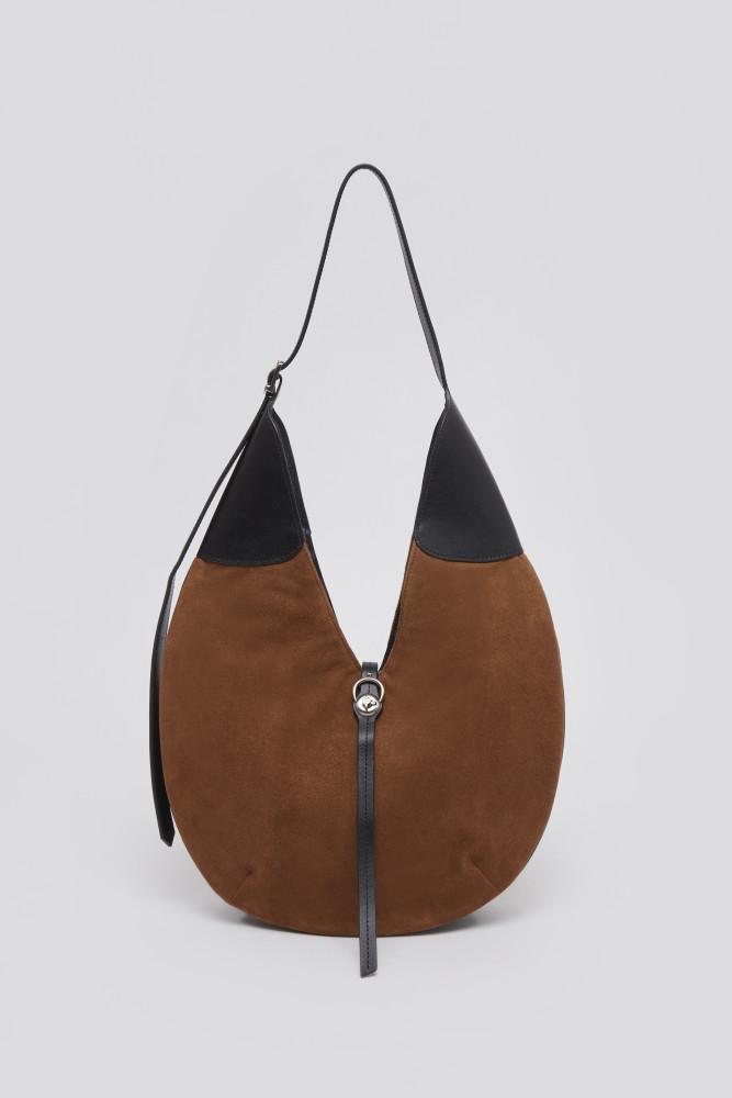 [아카이브앱크 홈]Luv hole Hobo Bag(suede brown) 러브 홀 호보백