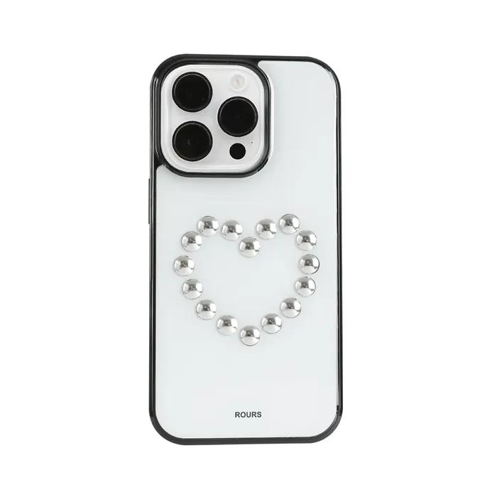 HEART STUD CASE (WHITE)