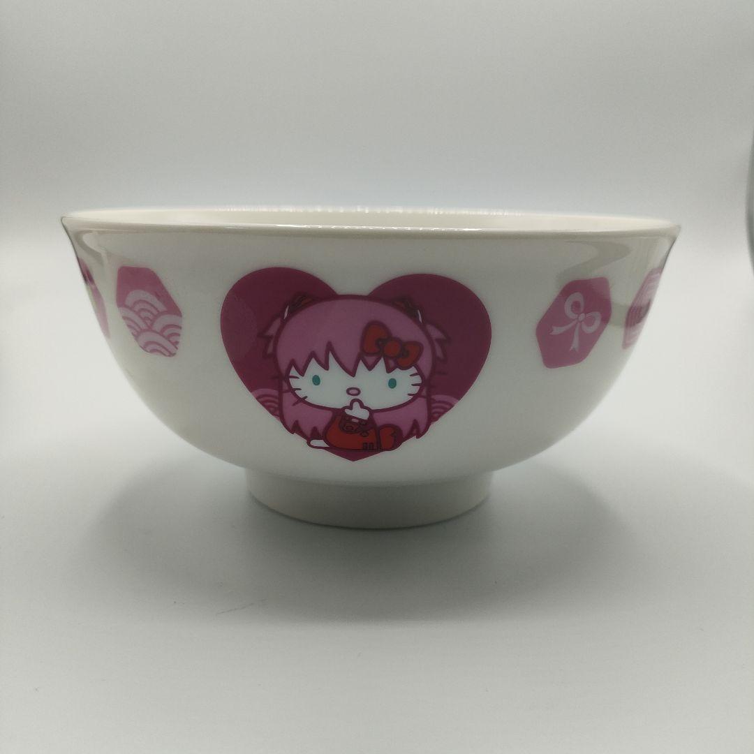 エヴァンゲリオン　ハローキティ くじ ラーメンどんぶり　アスカ