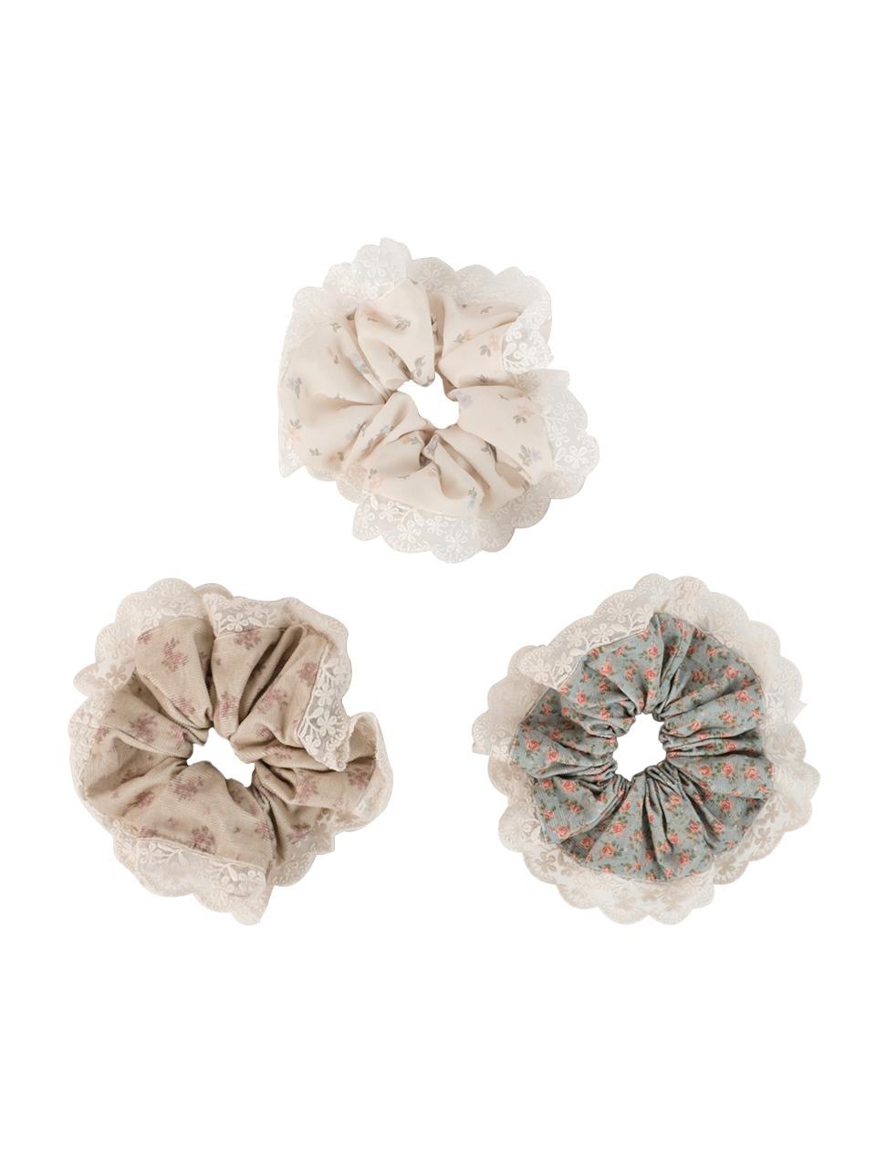 Vintage lace scrunchie_3 colors