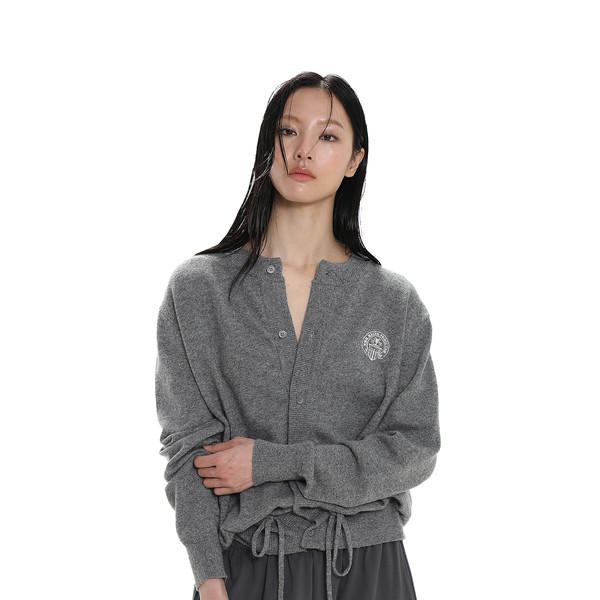 Wool blended knitted cardigan
