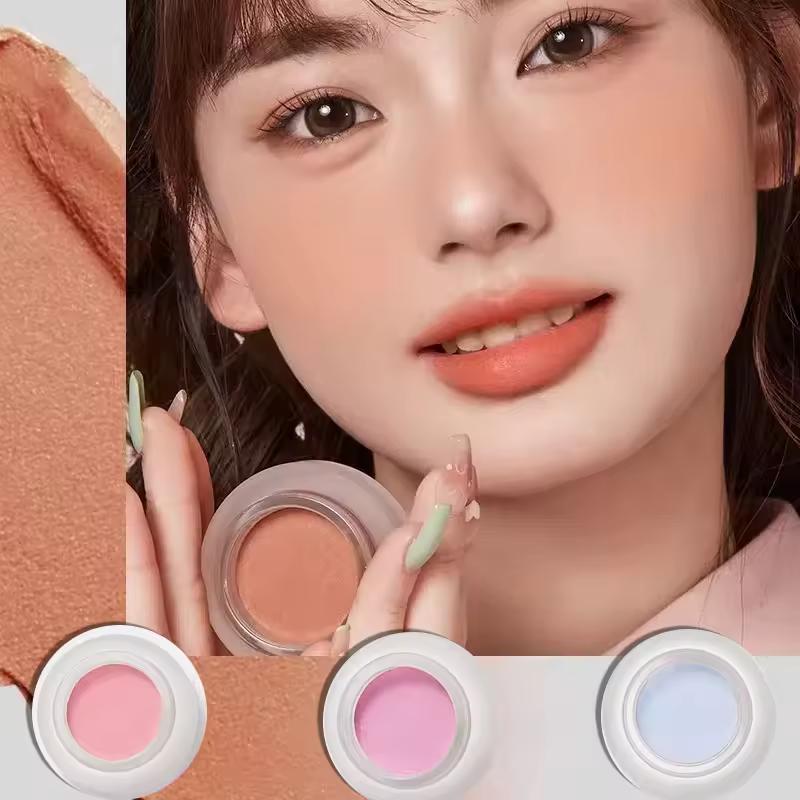 포에버키 블러쉬 모노크롬 블러쉬 컨투어 루즈 브라이트닝 방수 매트 누드 내추럴 아이 섀도우 뺨 틴트 화장품 메이크업