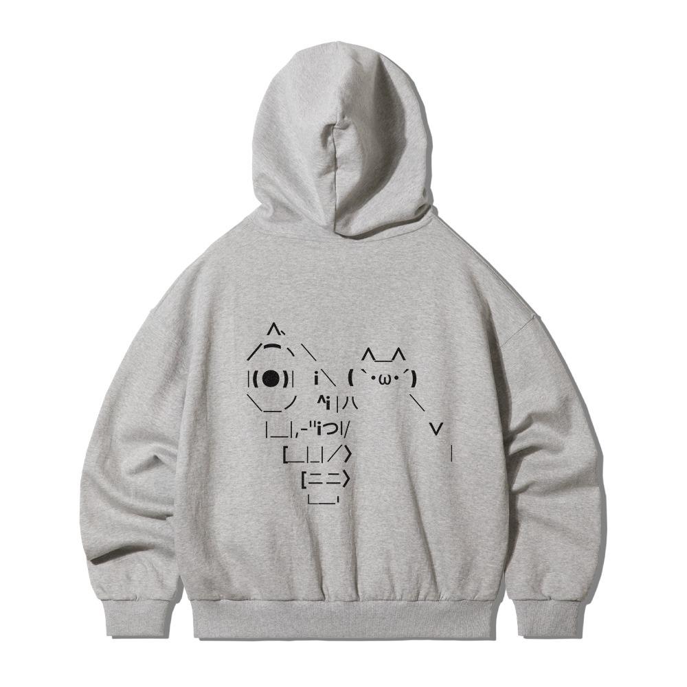 아이 캔 슛  오버핏 벌룬 후디-멜란지