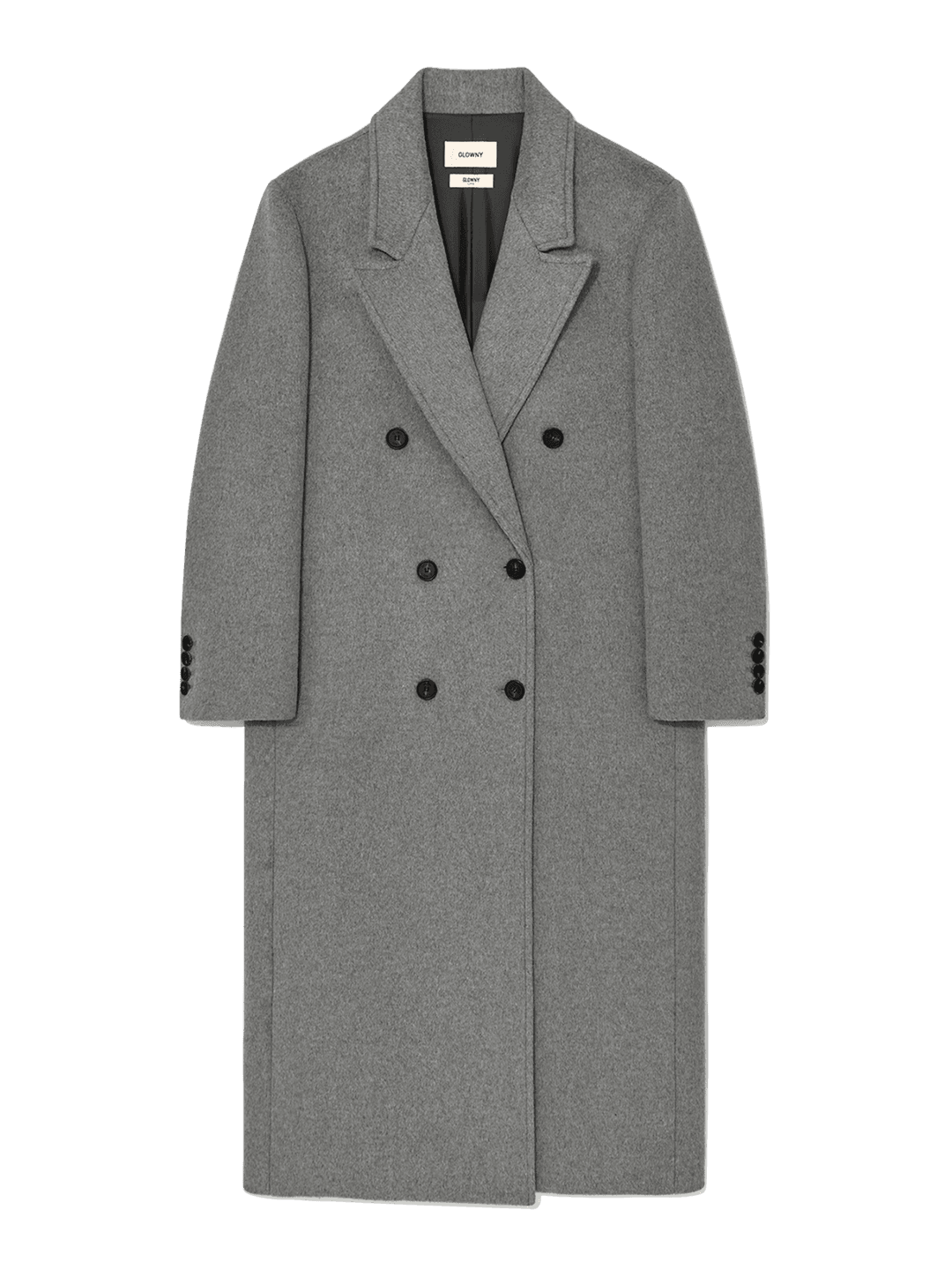 G WOOL COAT - LONG (GRAY)