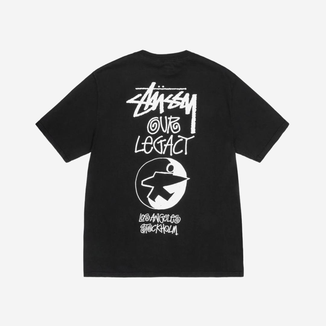 Stussy x Our Legacy Surfman Pigment Dyed T-Shirt Black