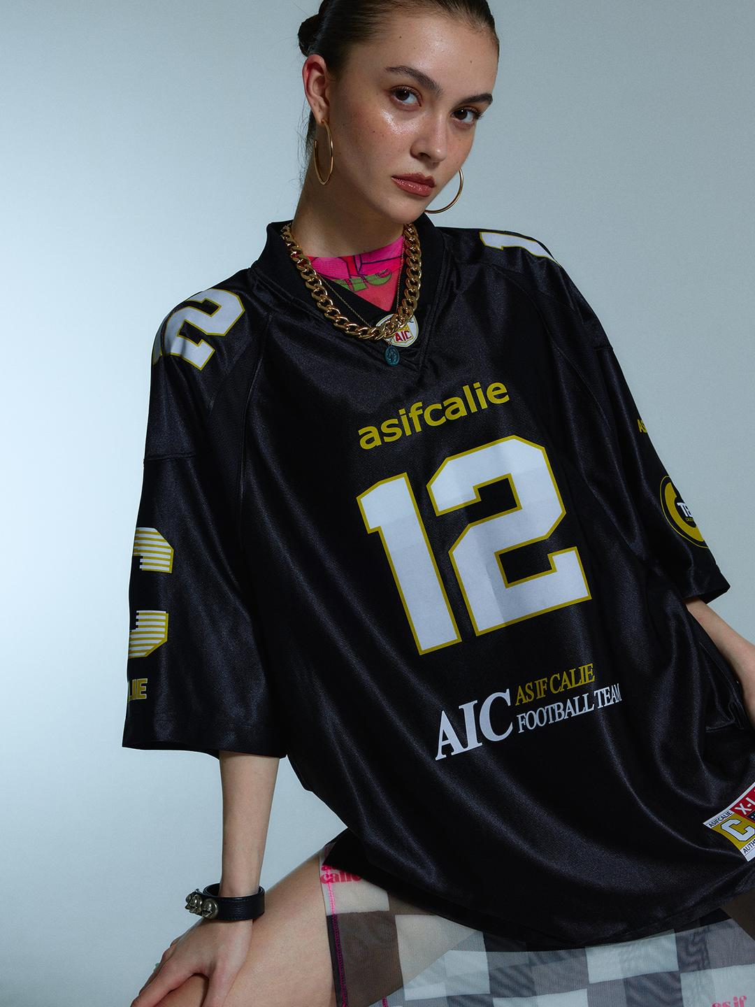 CALIE FOOTBALL JERSEY BLACK