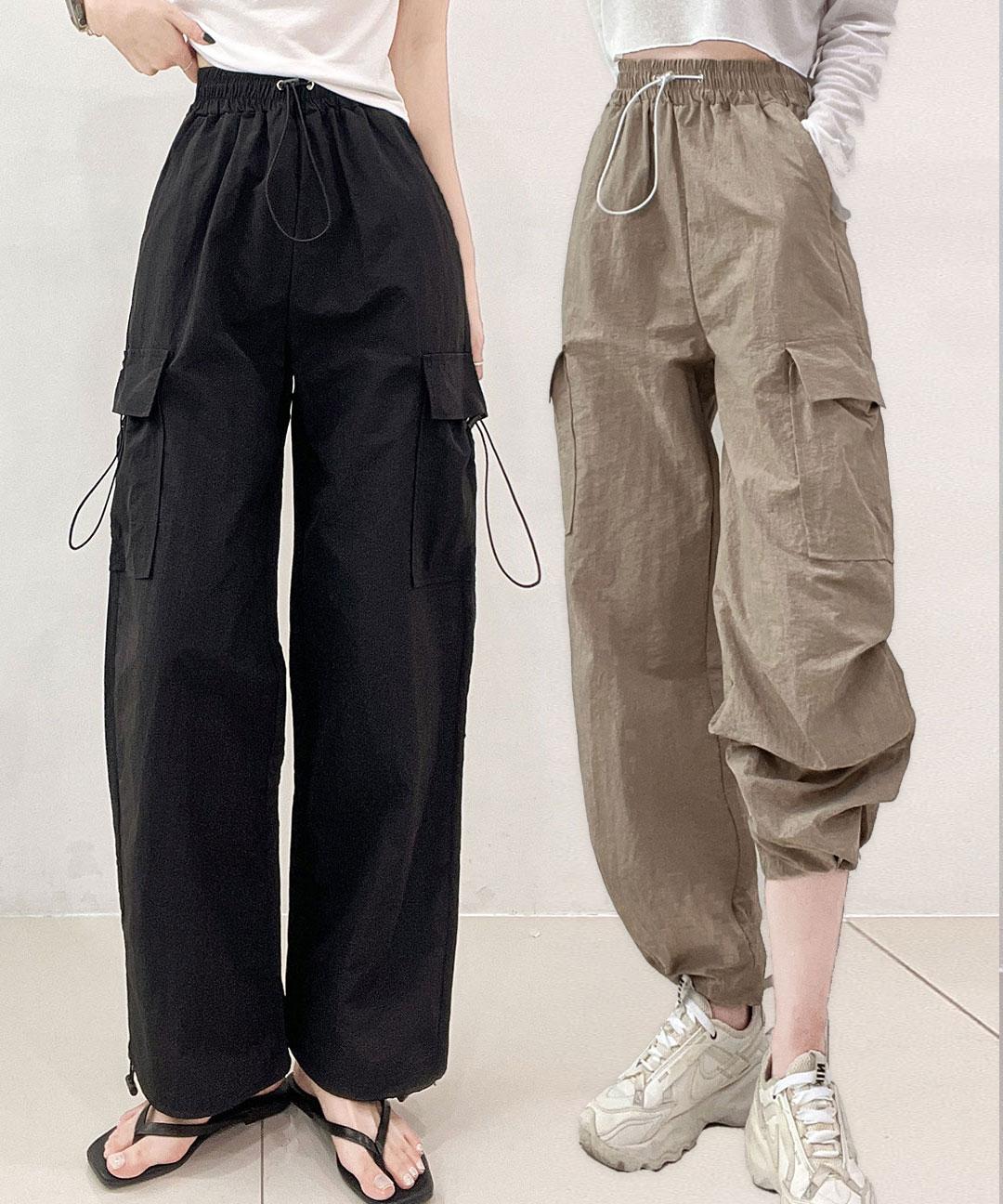 [조거 투웨이!/4color] 스트링 밴딩 여름 카고바지 조거바지