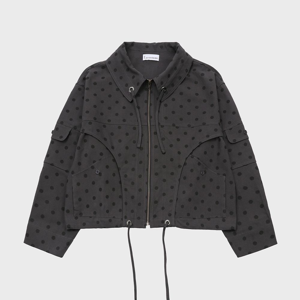 DOT PATTERN JACKET / BLACK