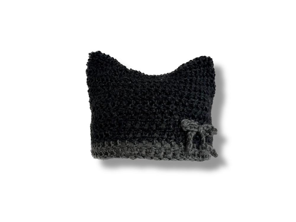 Aubery ribbon cat beanie.