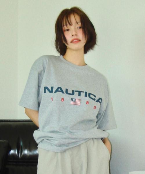 83플래그 로고 티셔츠(멜란지그레이) NTS4786MGZ