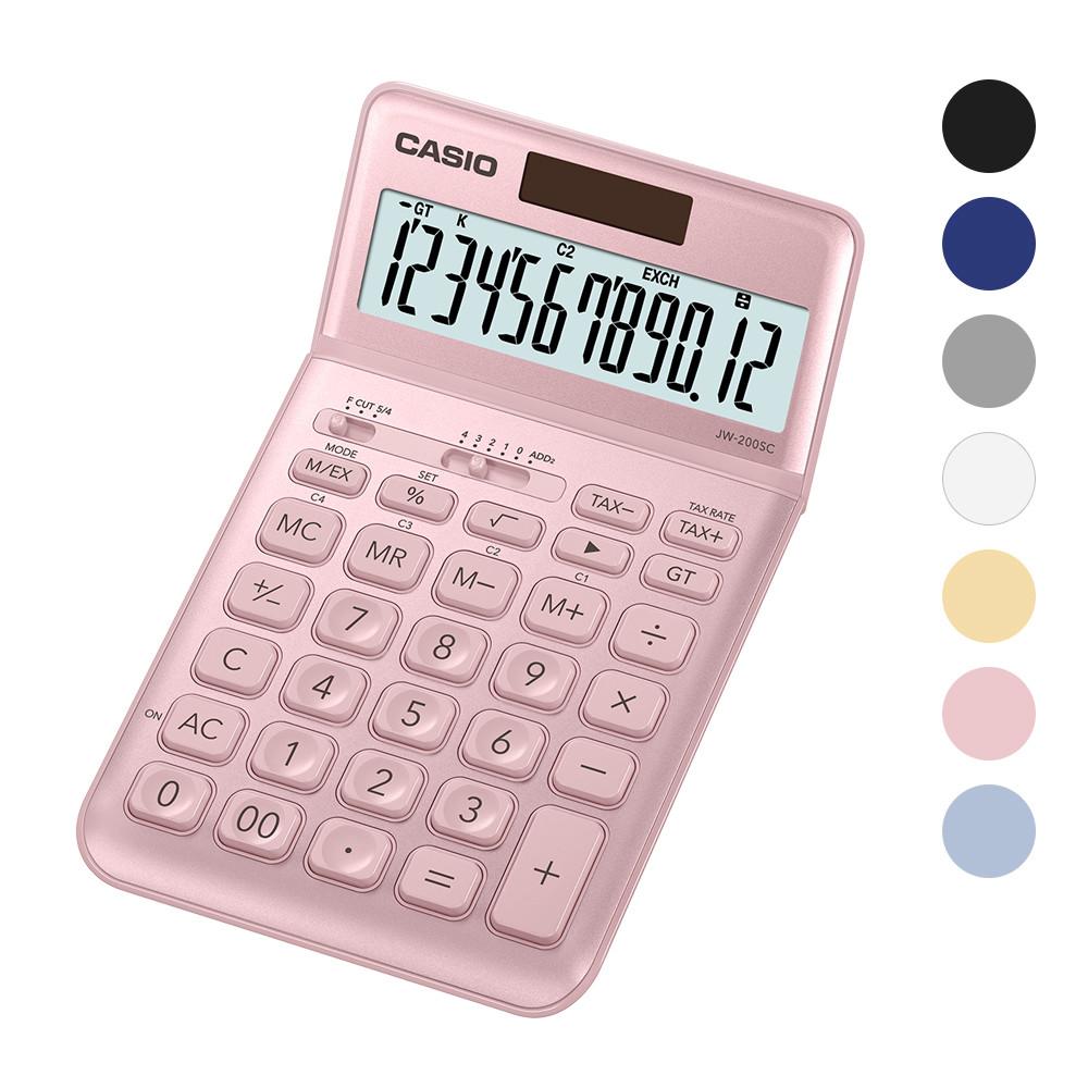CASIO 카시오 JW-200SC 일반용 컬러계산기
