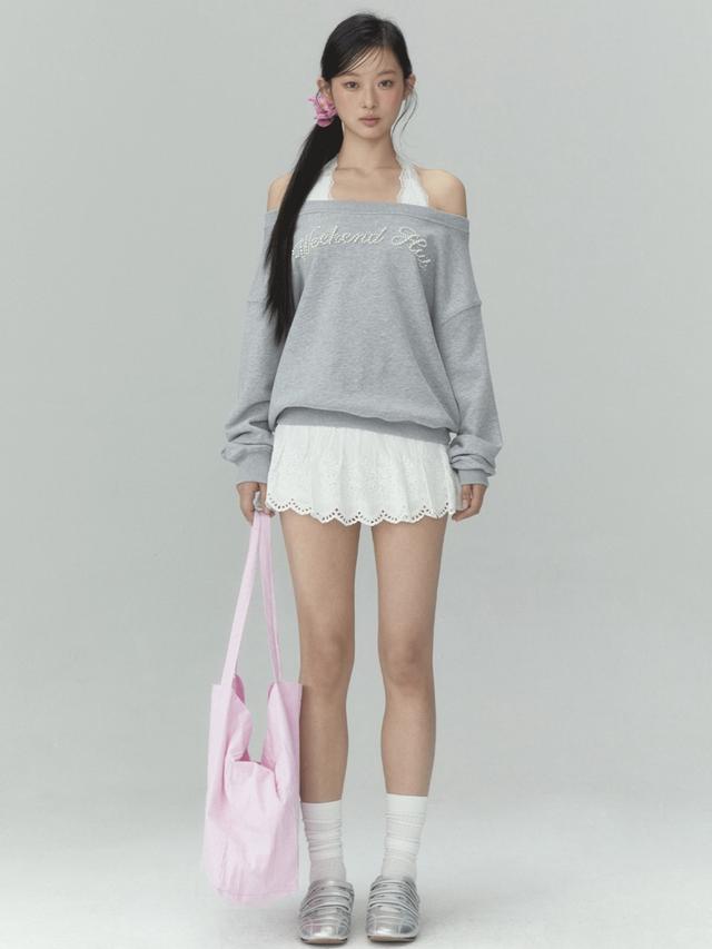 [Angelnumber555] Angelic sweat pants ☆送料込☆ Angelnumber555] Angelic sweat pants (GRAY/BLACK)