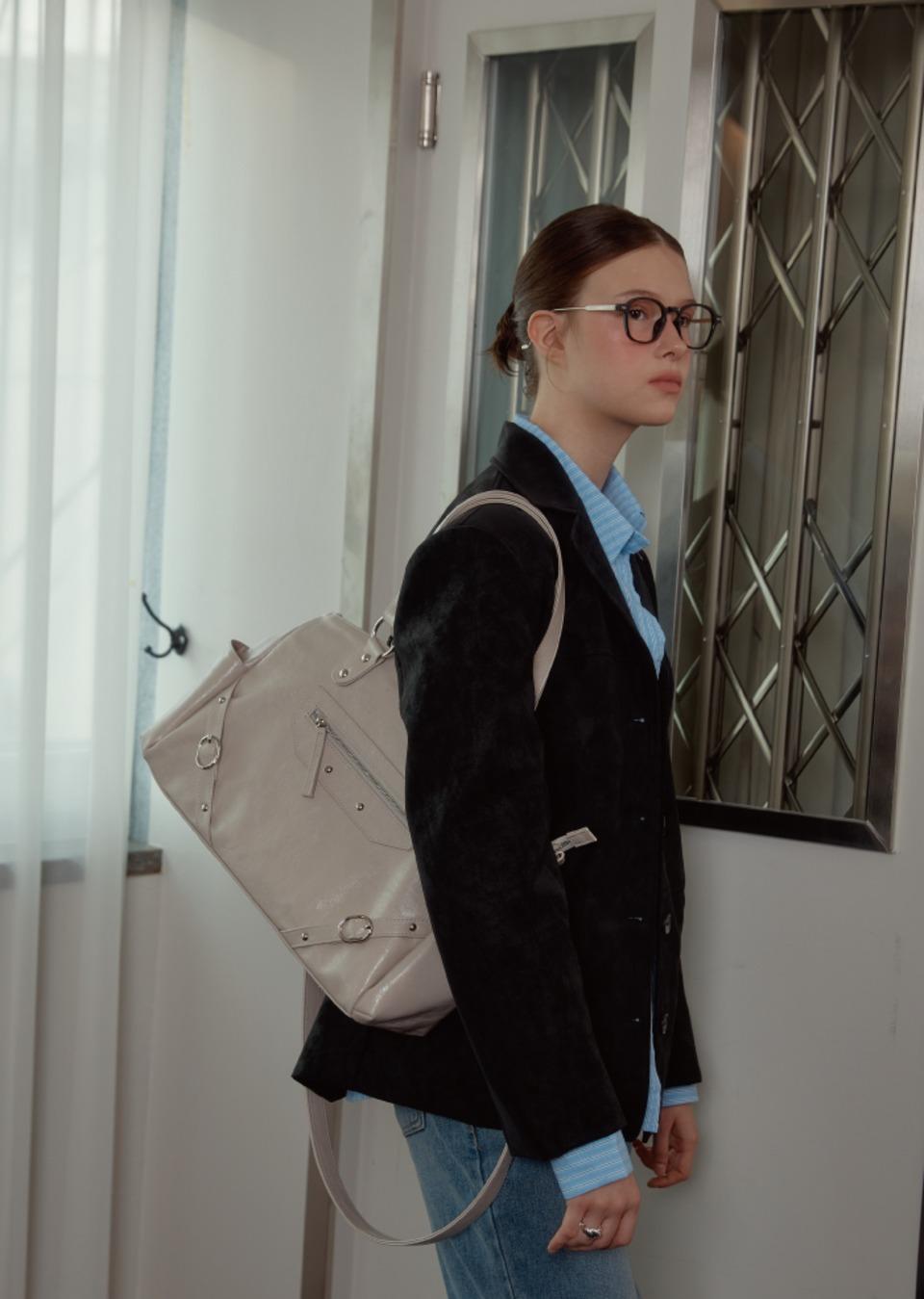 ANC STUD RING BAG_IVORY