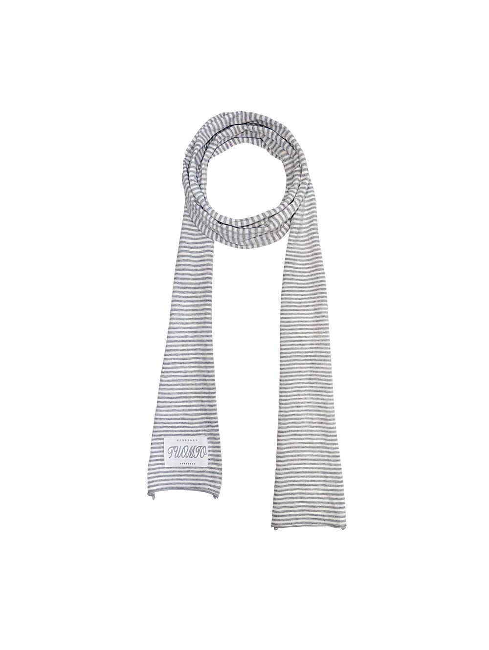 TM ESSENTIAL STRIPE SCARF [GREY]
