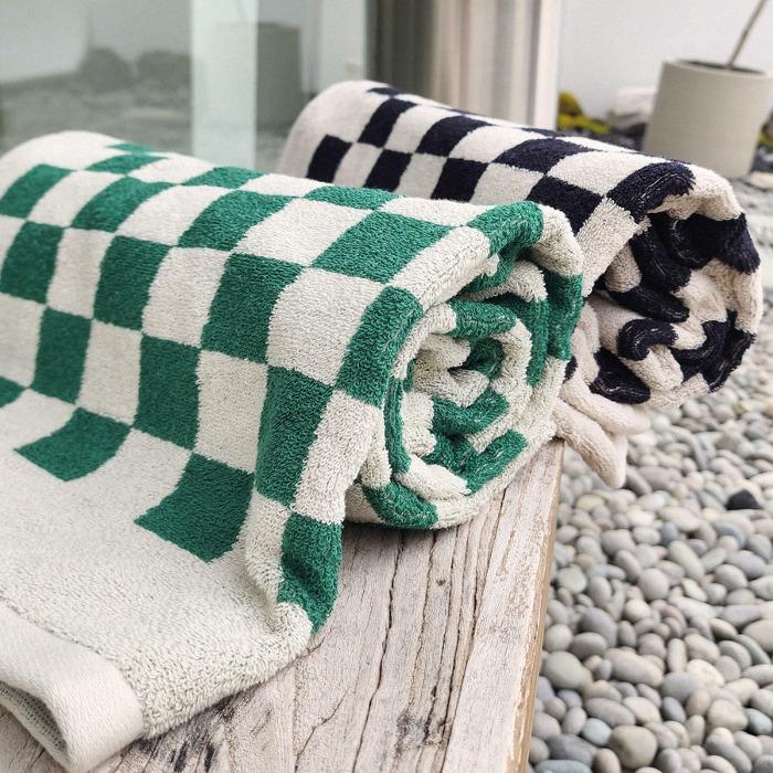 [5/24입고예정]체커보드 리조트 타올 green