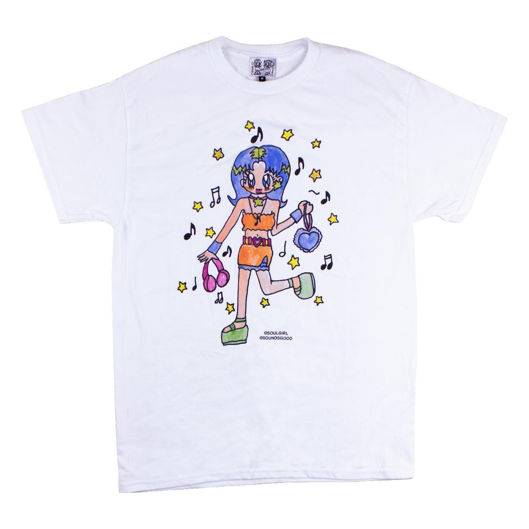 [SOULPUSSSYCAT] SOULGIRL Loves Music Tee No. 1 - White