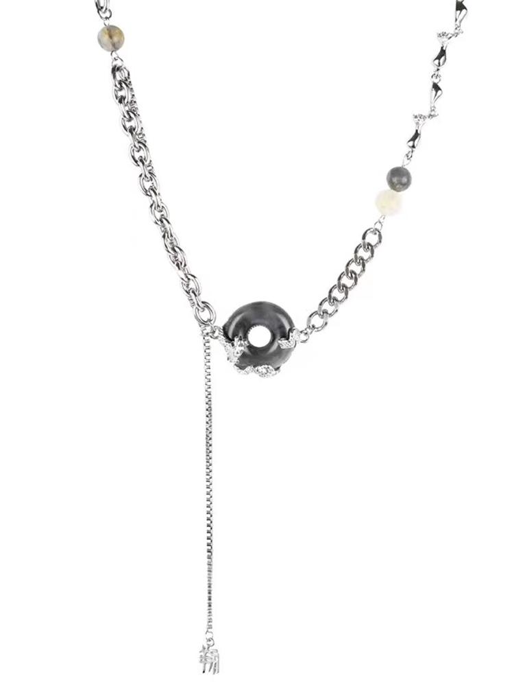 Gemstone Dragon Kanji Surgical Necklace