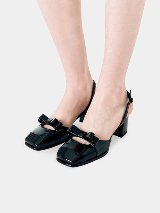 Lottie sling-backs / black [ 로티 슬링백 / 블랙 ] 6cm