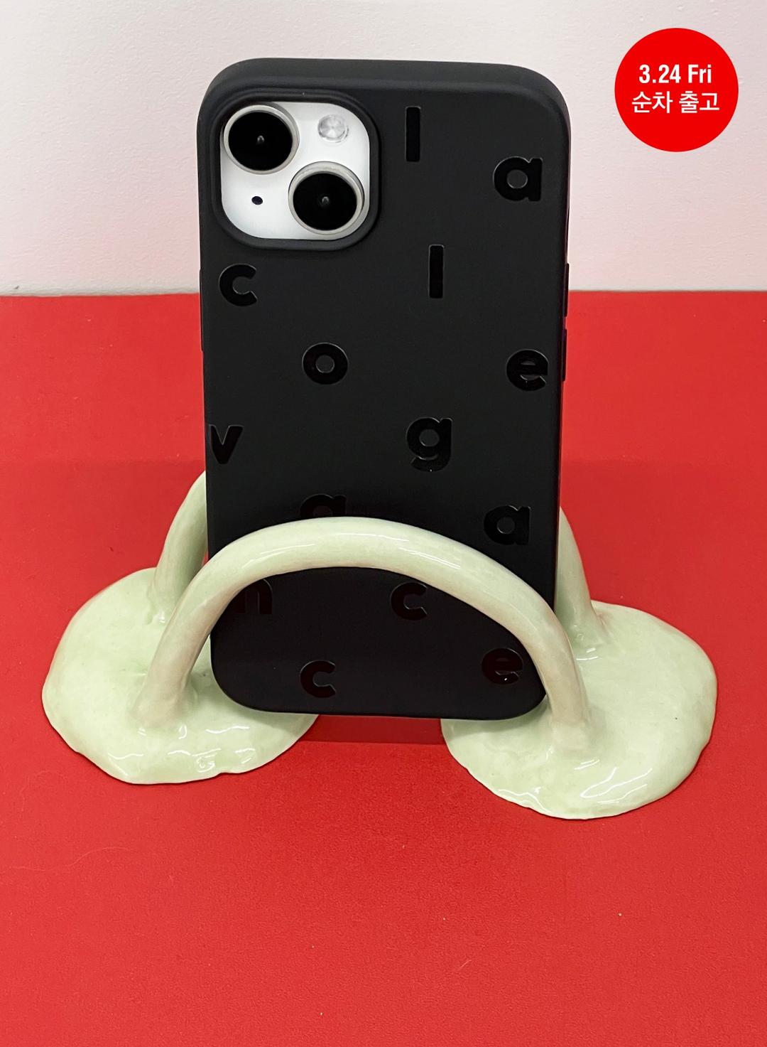 [10% Off ~3/17(금)] [3/24 순차출고] Logo Alphabet Black Soft Case