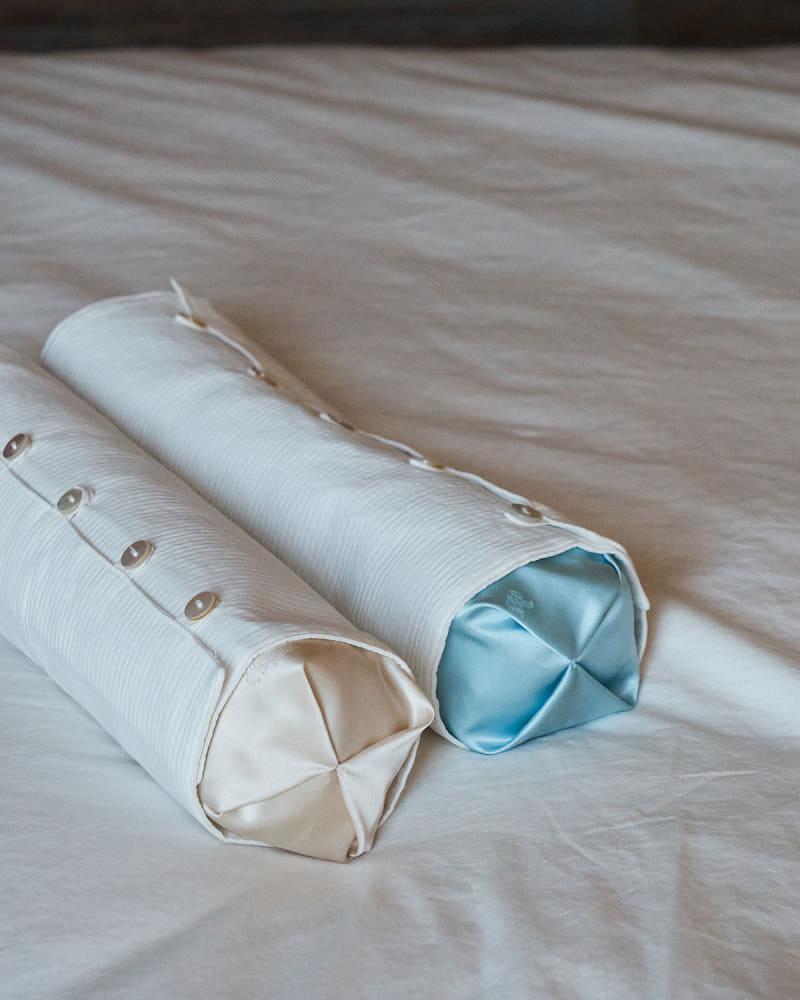 화조도 양단 목베개 5색