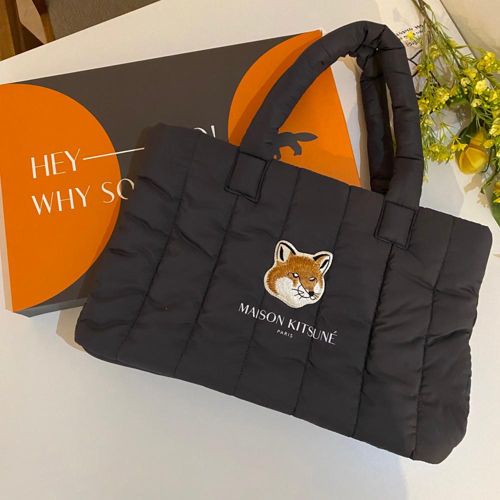 [당일 발송] 메종 키츠네 x 라네즈 패딩백 네이비