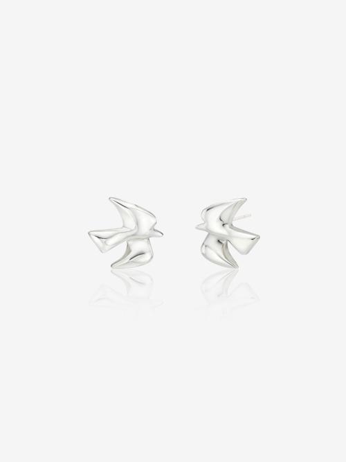 Fede stud earrings, SILVER