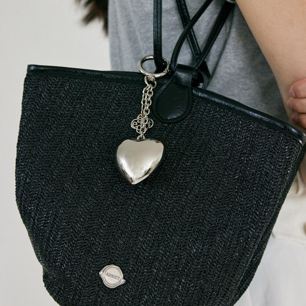 H Logo Heart Key Ring_Silver