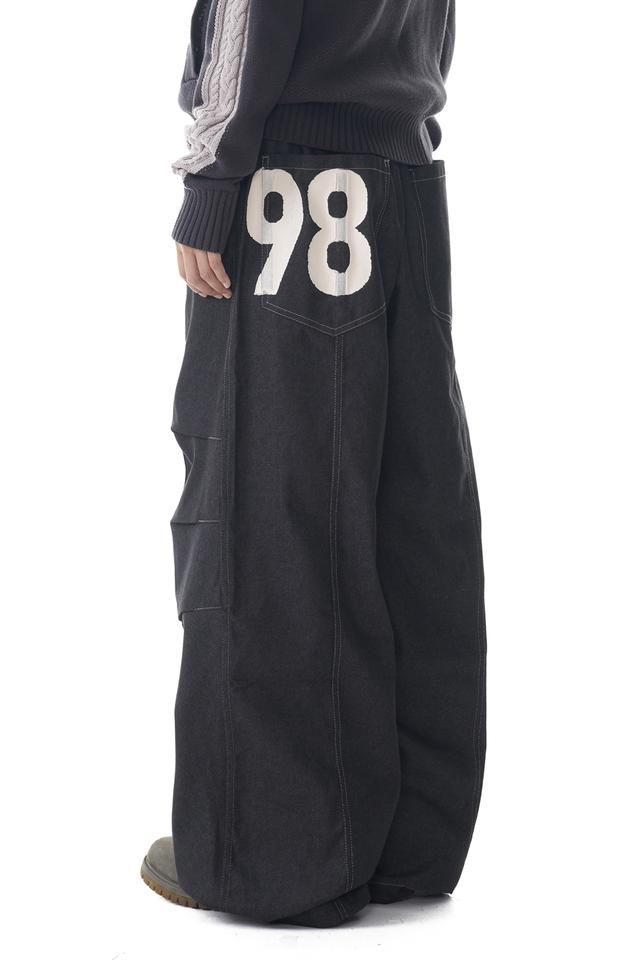 AAKAM ■ Knee Incision Washed Denim Pants 아캄 Knee Incision Washed Denim Pants (Blue) - 위시버킷