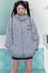 JIKOO Star Striped Windbreaker Jacket