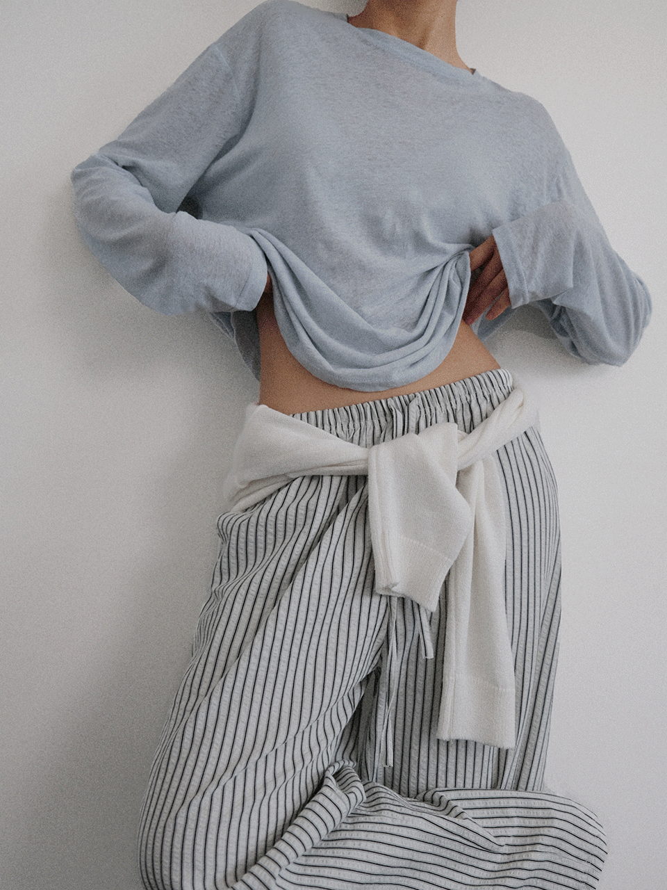 어텀 린넨긴팔티셔츠