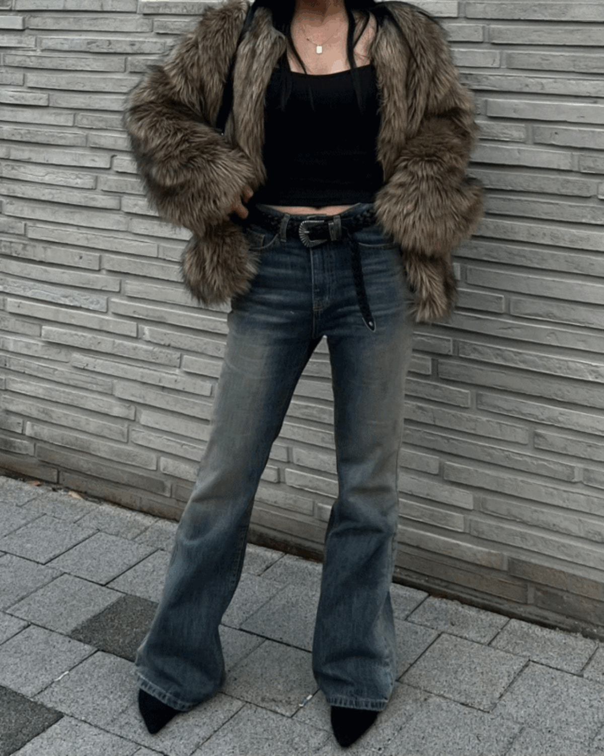 워싱 부츠컷 데님