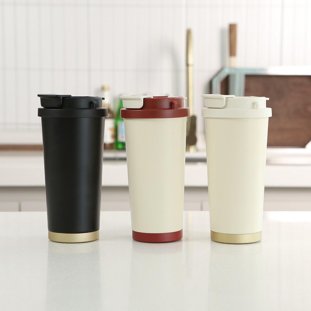 메르 블랑쉐 보온 보냉 빨대 손잡이 316스텐 텀블러 530ML