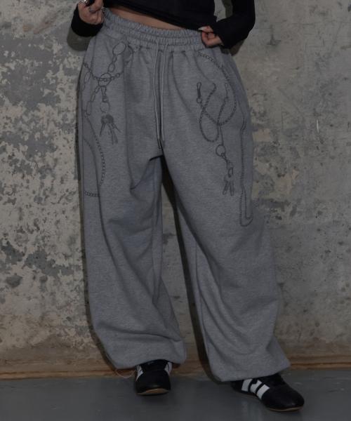 키체인 아일렛 스웻팬츠 (MELANGE) F25ZD972