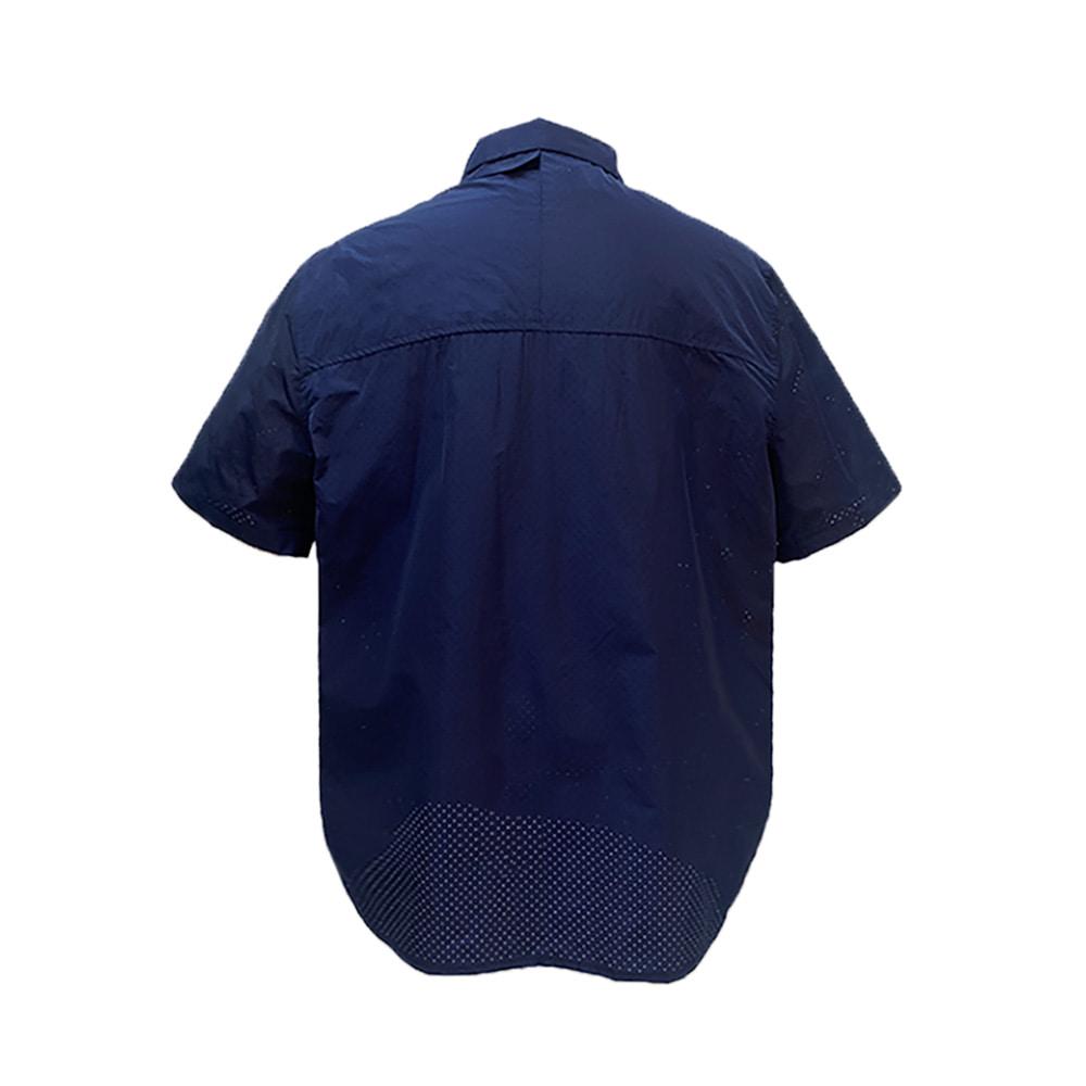 1.5 PUNCHED CELL S/S SHIRTS (NAVY)
