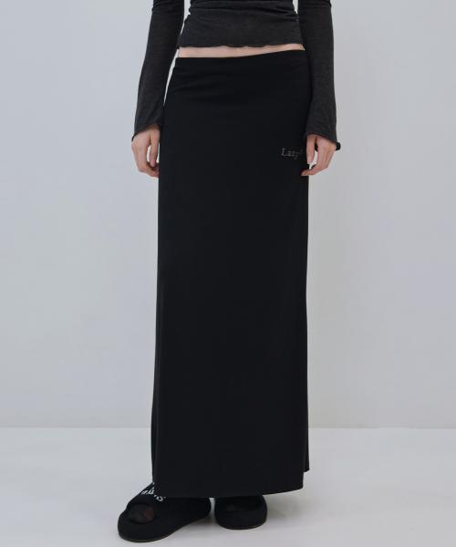 레이지 소프트 터치 롱 스커트 (블랙)