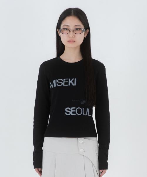 미세키서울 미세키서울(MISEKI SEOUL) Logo pk t-shirts BLACK