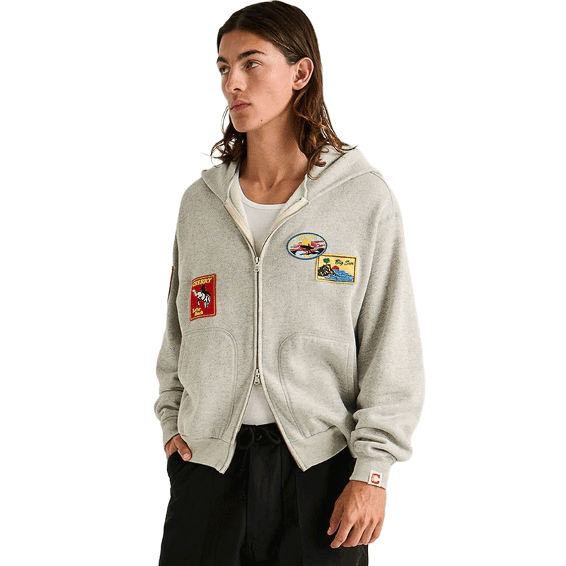 [CHERRY LA] Traveler Zip-Up Hoodie (Heather Grey)