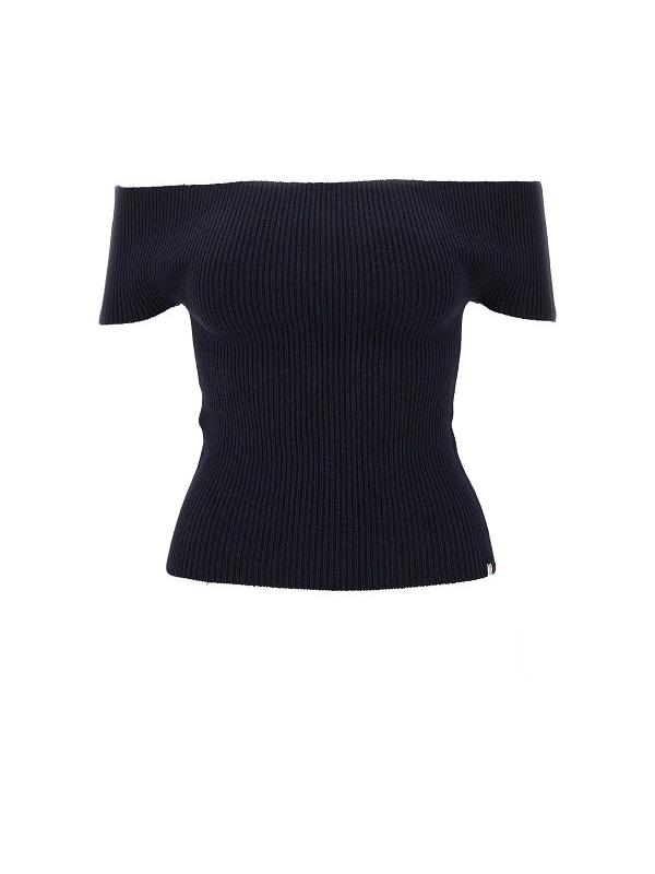 익스트림 캐시미어 네이비 탑