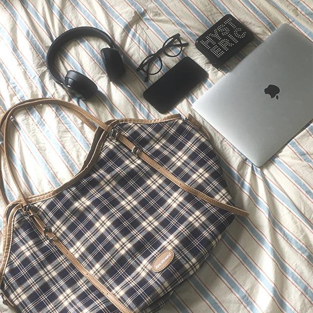 키이프 [*Best!/유사품주의] 테디 체크 보부상백 숄더백 (2 colors)