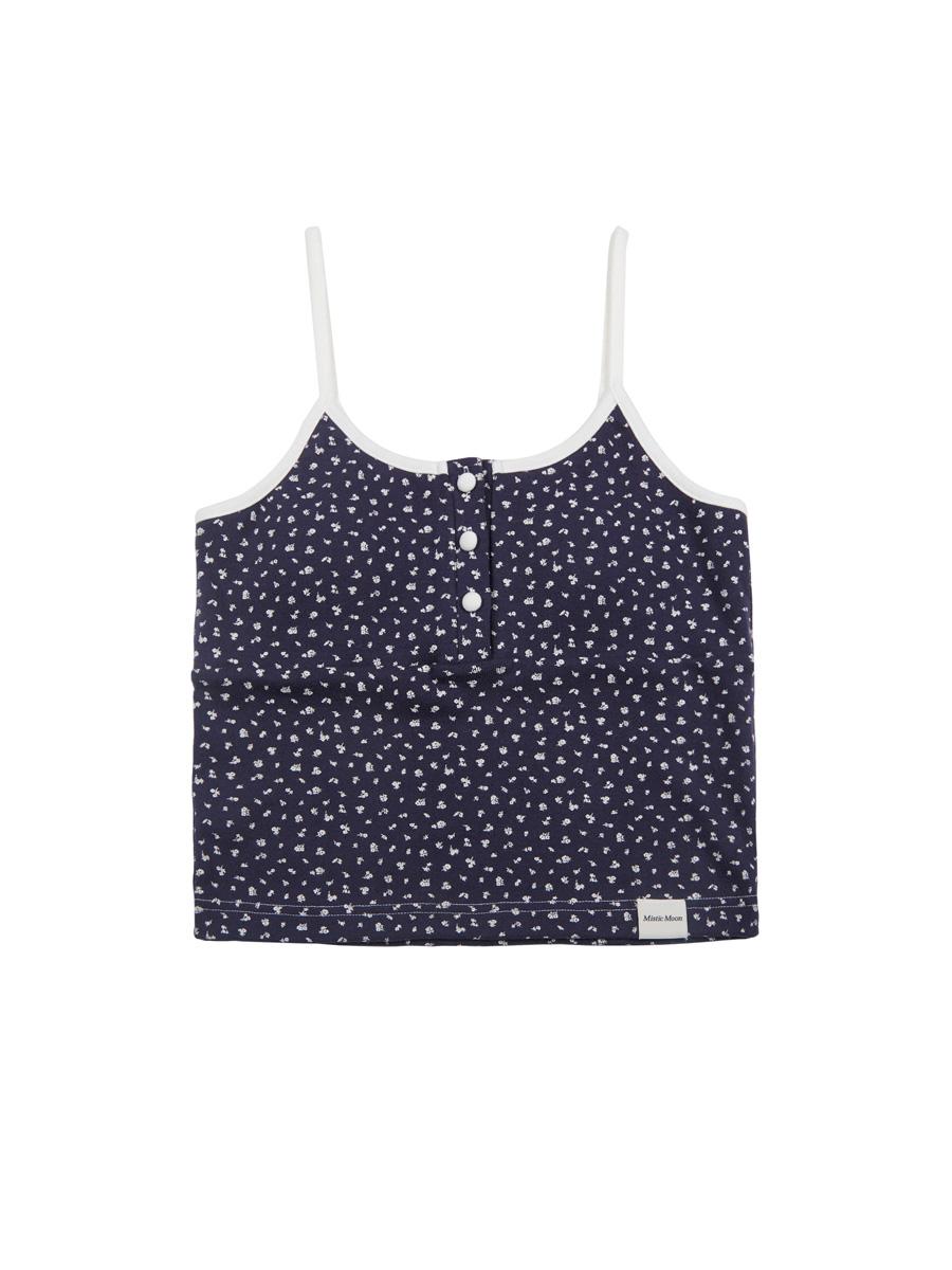 Garden cap tank top (navy)