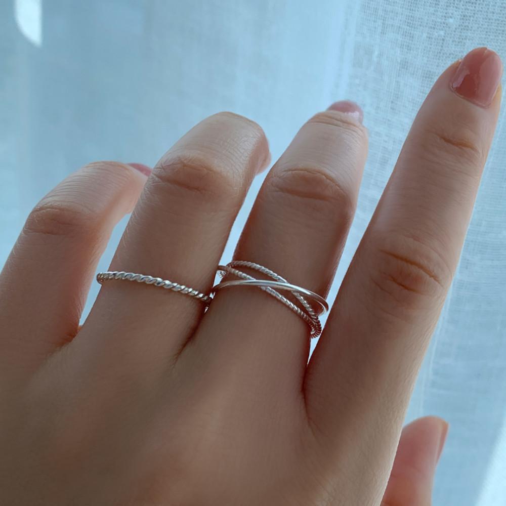 마티크 실버 트리플 실반지 / 2colors