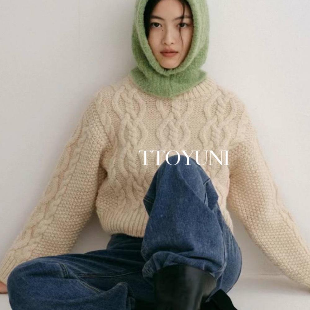 모이블레 마스 니트 moible 꽈배기 도톰