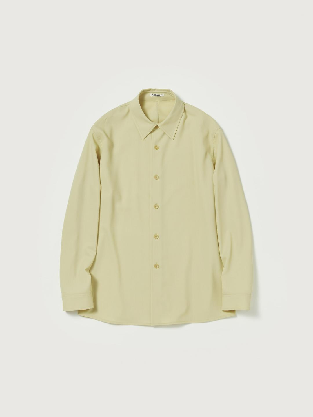 오라리 AURALEE 24SS HARD TWIST WOOL DOBBY SHIRT 하드 트위스트 울도비 셔츠