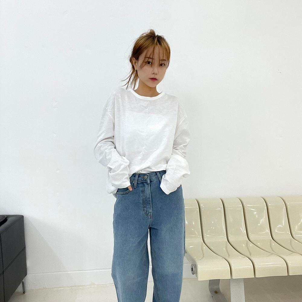 daily cotton slub T 데일리 코튼 슬라브티 (2color)