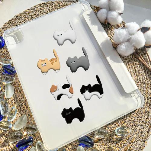 ❤️[에이블리단독]❤️🐱🐱🐱 육냥이 갤럭시탭 아이패드 7/8/9/세대 에어4/5/6세대 프로/4/5세대 펜슬 수납 심플 슬림 케이스