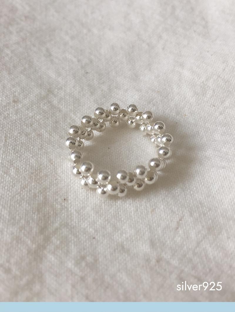 모앳 ball beads ring (silver925)