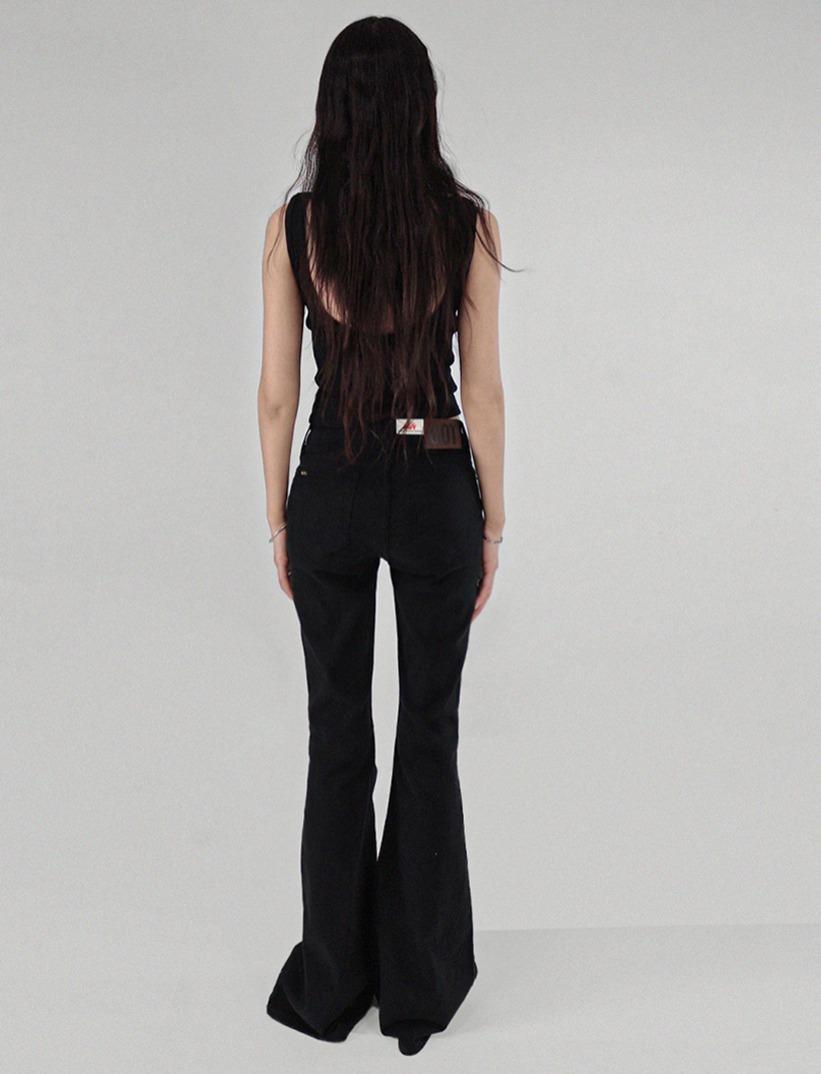 [기모/1월중순입고] PEACH LOW-RISE SPAN REAL BOOTCUT LONG PANTS  피치 로우라이즈 스판 리얼부츠컷 롱팬츠