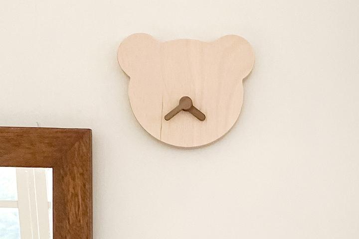 테디어클락 Teddy O'Clock 곰돌이 우드 시계 (탁상 겸용)
